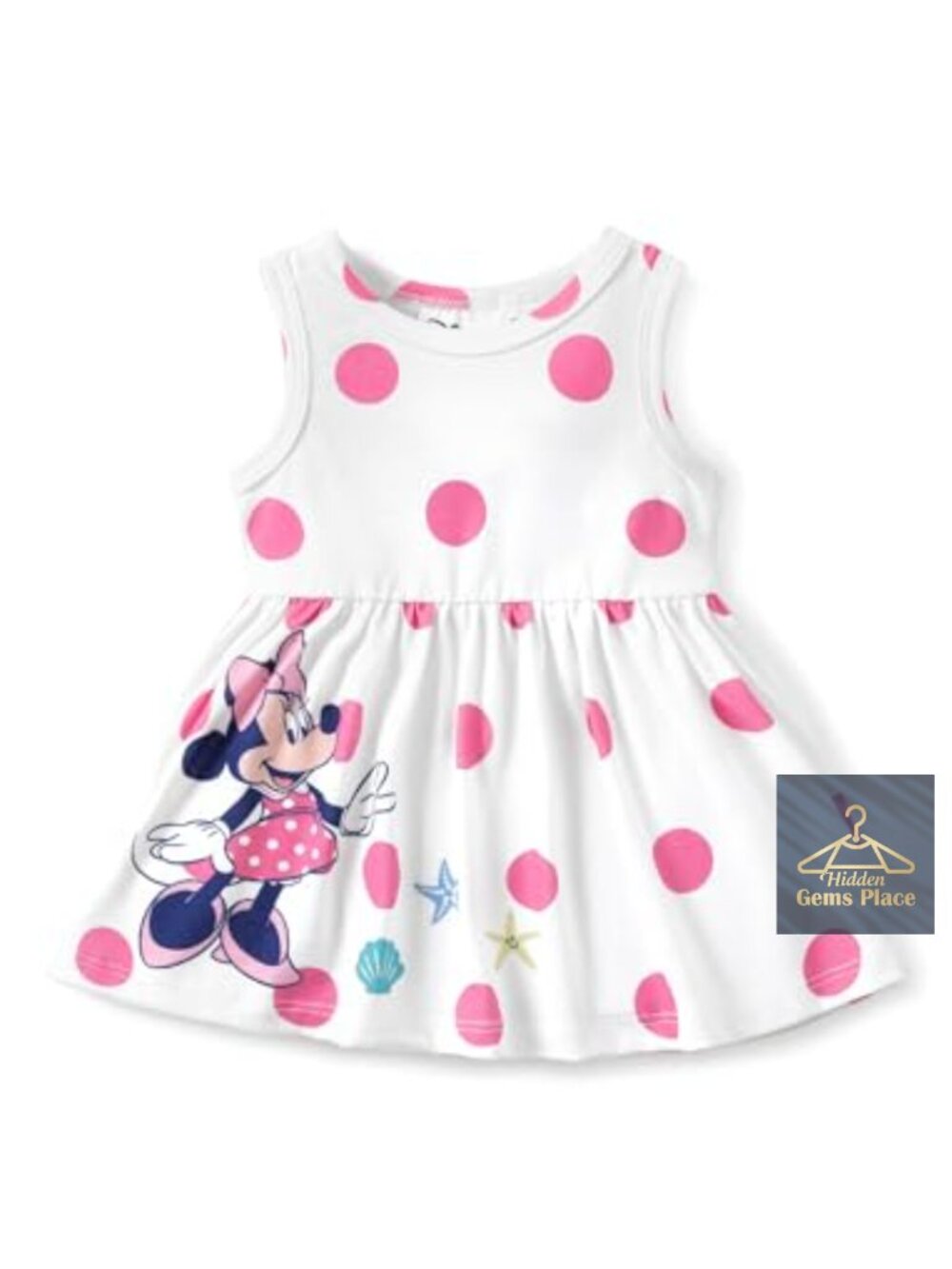 Disney Minnie Mouse Girls Sleeveless A-Line Summer Dress